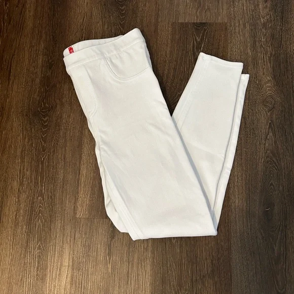 White Spanx On The Go Pull Ankle Slim Pants- Large - Picture 3 of 7